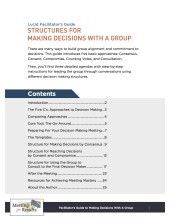 what is a decision making meeting making agenda
